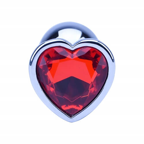 Vibrators, Sex Toy Kits and Sex Toys at Cloud9Adults - Precious Metals Heart Shaped Butt Plug-Silver - Buy Sex Toys Online