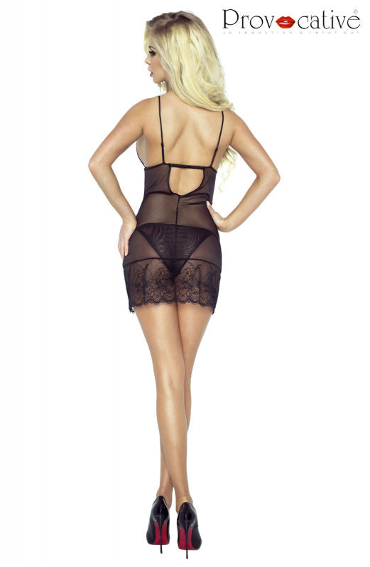 Vibrators, Sex Toy Kits and Sex Toys at Cloud9Adults - Sensuelle Venice Chemise Black - Buy Sex Toys Online