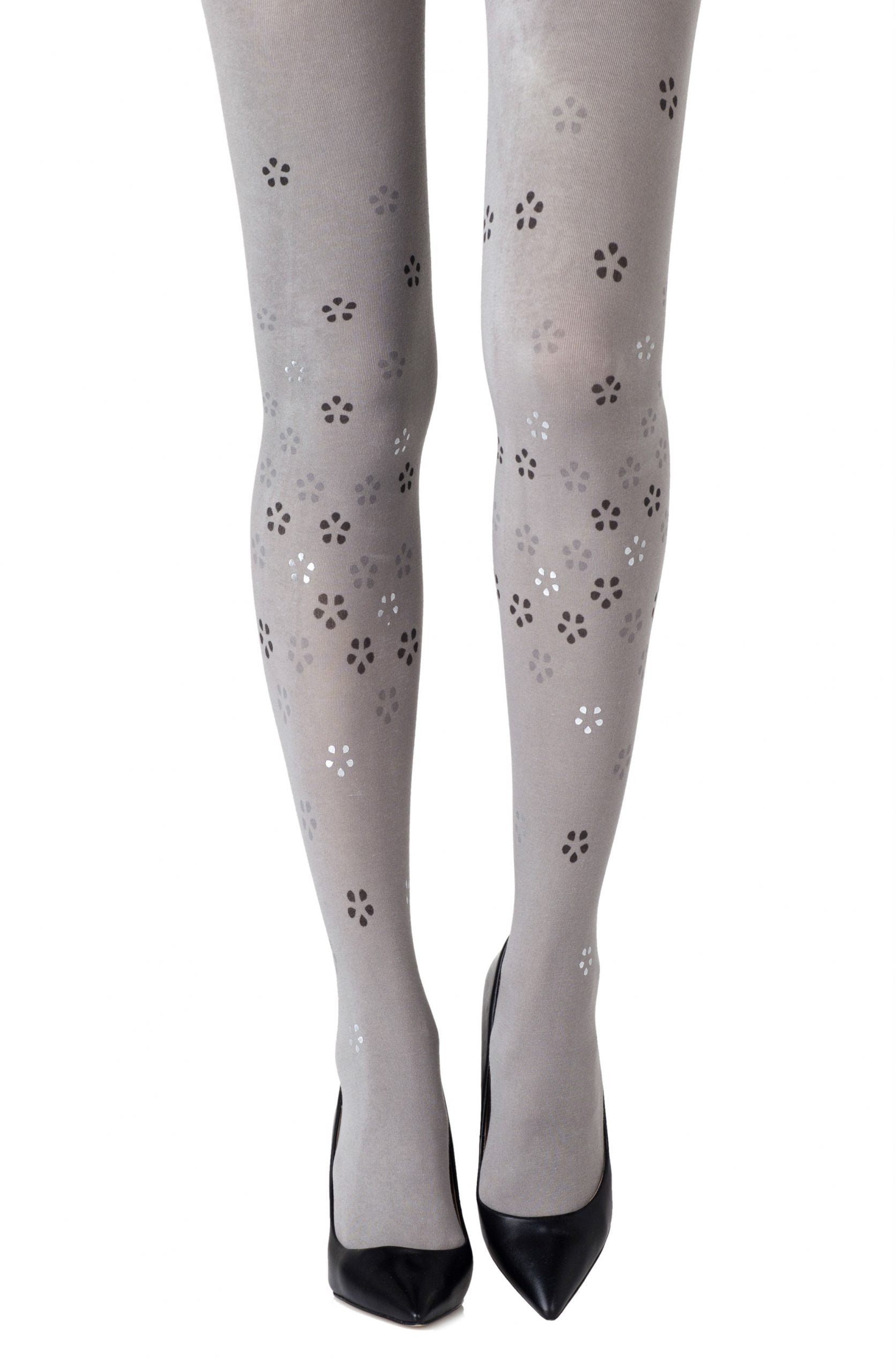 Vibrators, Sex Toy Kits and Sex Toys at Cloud9Adults - Zohara "Cherry Blossom Girl" Grey Tights - Buy Sex Toys Online