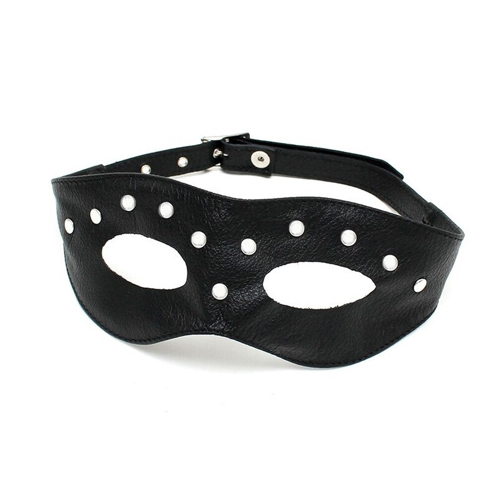 Vibrators, Sex Toy Kits and Sex Toys at Cloud9Adults - Leather Open Eye Mask With Rivets - Buy Sex Toys Online