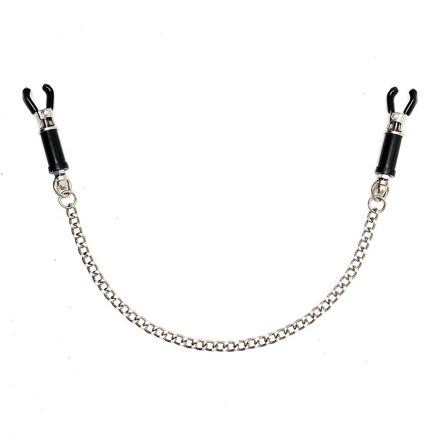 Vibrators, Sex Toy Kits and Sex Toys at Cloud9Adults - Silver Nipple Clamps With Chain - Buy Sex Toys Online