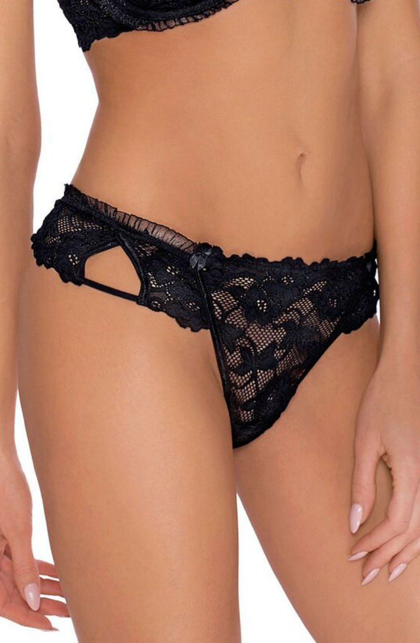 Vibrators, Sex Toy Kits and Sex Toys at Cloud9Adults - Roza Carmen Black Thong - Buy Sex Toys Online