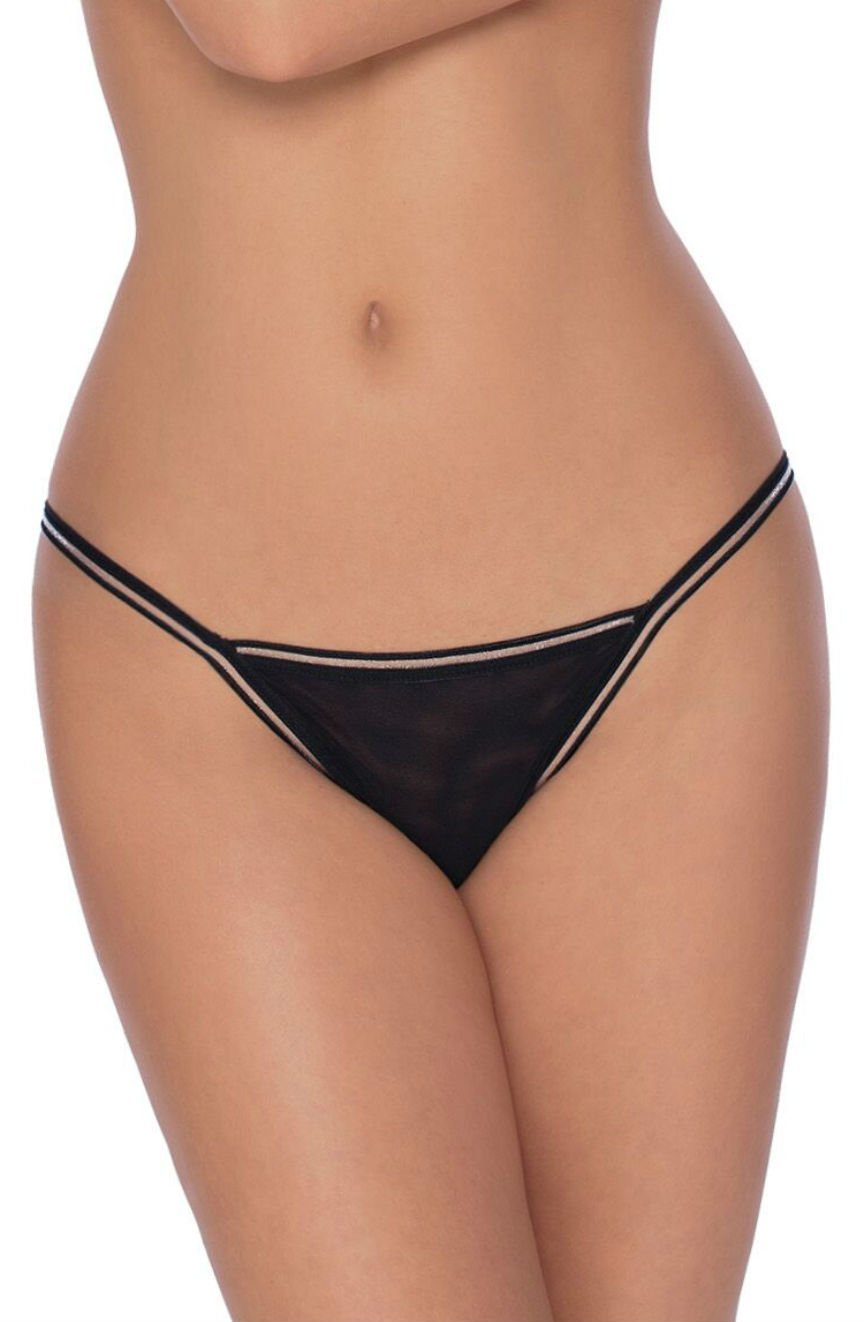 Vibrators, Sex Toy Kits and Sex Toys at Cloud9Adults - Roza Fiona Thong Black - Buy Sex Toys Online