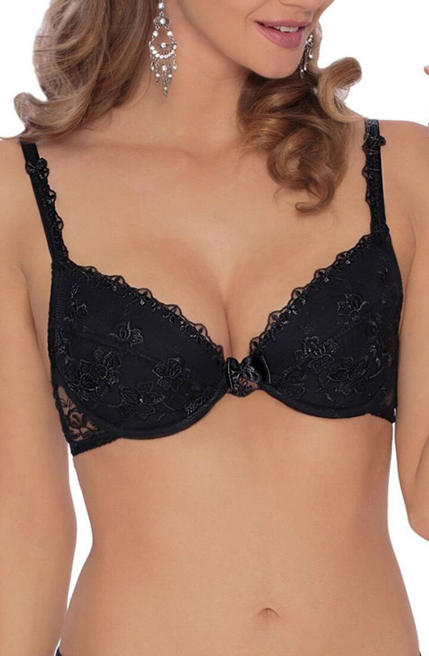 Vibrators, Sex Toy Kits and Sex Toys at Cloud9Adults - Roza Kalisi Push Up Bra Black - Buy Sex Toys Online