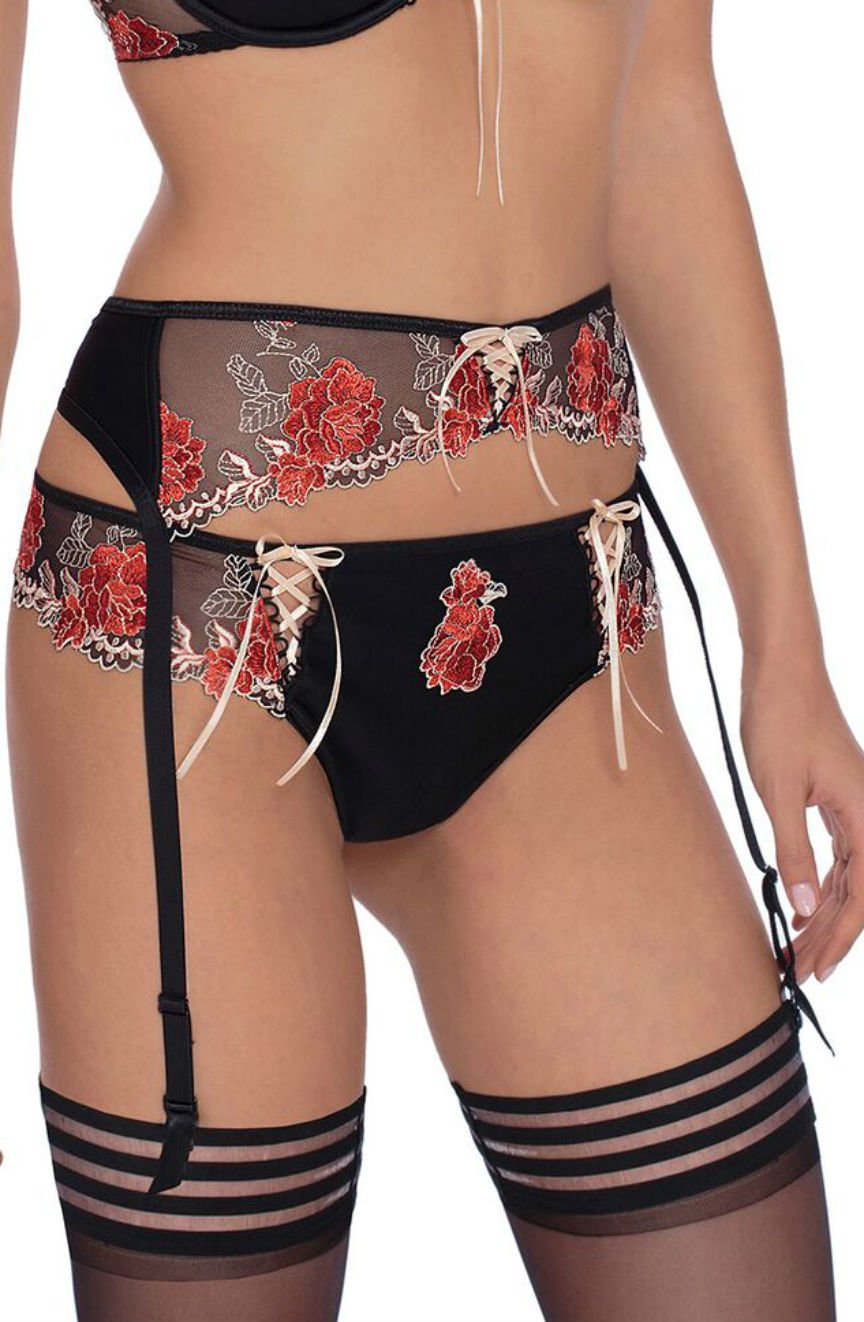 Vibrators, Sex Toy Kits and Sex Toys at Cloud9Adults - Roza Natali Black Susp Belt - Buy Sex Toys Online