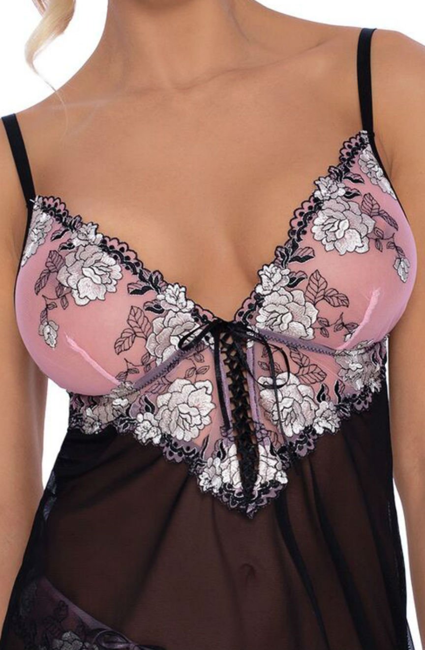 Vibrators, Sex Toy Kits and Sex Toys at Cloud9Adults - Roza Natali Chemise Pink - Buy Sex Toys Online