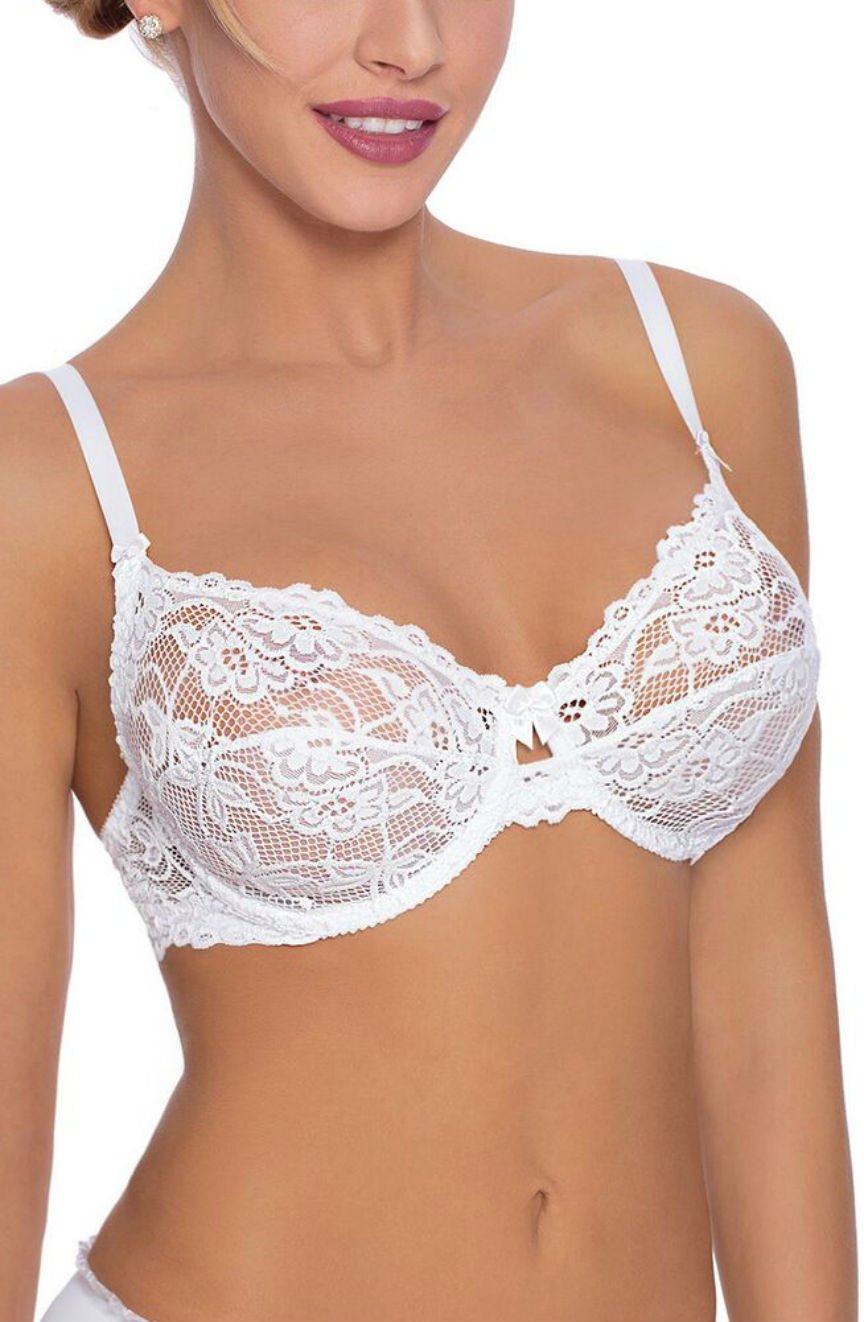 Vibrators, Sex Toy Kits and Sex Toys at Cloud9Adults - Roza Sisi White Bra - Buy Sex Toys Online