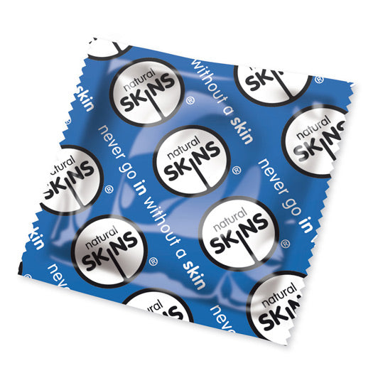 Vibrators, Sex Toy Kits and Sex Toys at Cloud9Adults - Skins Natural x50 Condoms (Blue) - Buy Sex Toys Online