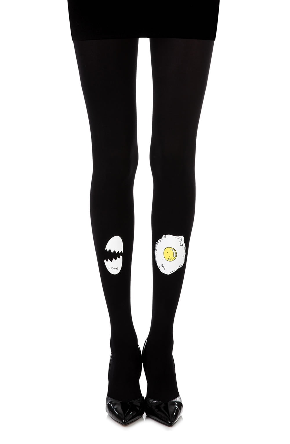 Vibrators, Sex Toy Kits and Sex Toys at Cloud9Adults - Zohara "Sunny Side Up" Black Print Tights - Buy Sex Toys Online